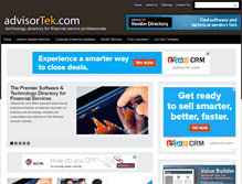 Tablet Screenshot of advisortek.com